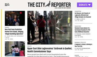 Screenshot of The City Reporter