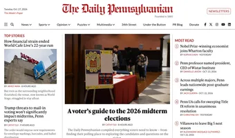 Screenshot of The Daily Pennsylvanian