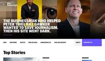 Screenshot of The Intercept