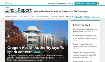 Screenshot of The Lund Report