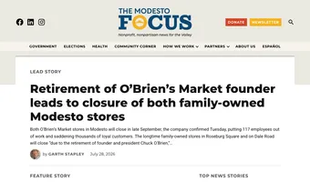 Screenshot of The Modesto Focus