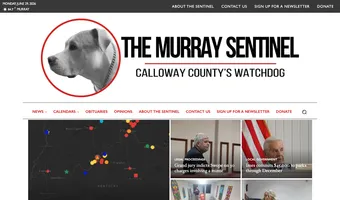 Screenshot of The Murray Sentinel