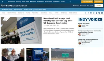 Screenshot of The Nevada Independent
