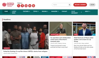 Screenshot of Co-operative News