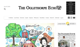 Screenshot of The Oglethorpe Echo