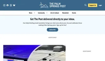 Screenshot of The Palm Springs Post
