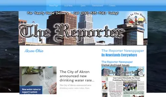 Screenshot of The Reporter Newspaper