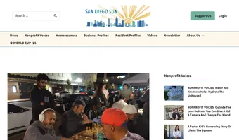 Screenshot of The San Diego Sun