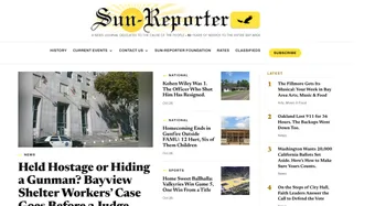 Screenshot of The Sun-Reporter