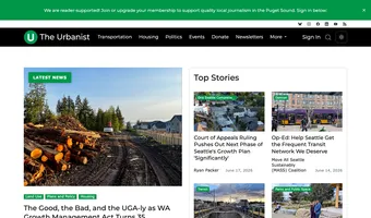 Screenshot of The Urbanist