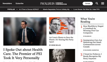 Screenshot of The Walrus