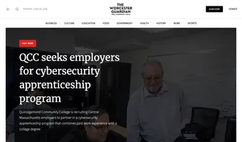 Screenshot of The Worcester Guardian