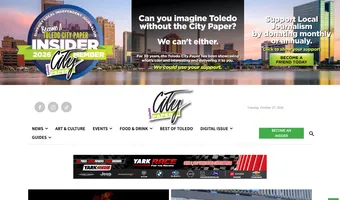 Screenshot of Toledo City Paper