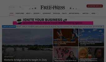 Screenshot of Toledo Free Press