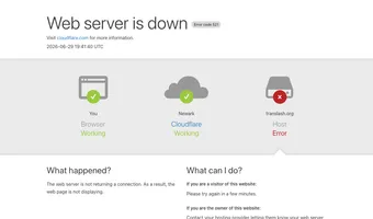 Screenshot of TransLash
