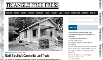 Screenshot of Triangle Free Press