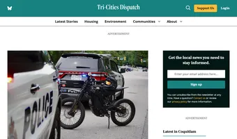 Screenshot of Tri-Cities Dispatch