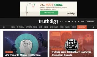 Screenshot of Truthdig
