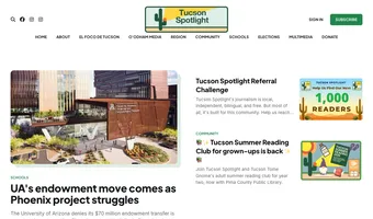 Screenshot of Tucson Spotlight