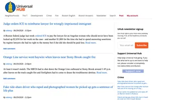 Screenshot of Universal Hub