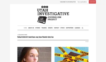 Screenshot of The Utah Investigative Journalism Project