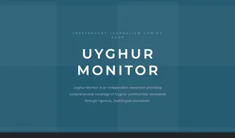 Screenshot of Uyghur Monitor