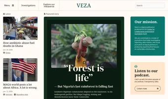 Screenshot of Veza