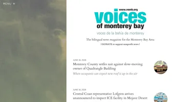 Screenshot of Voices of Monterey Bay