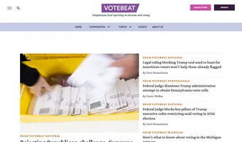 Screenshot of Votebeat