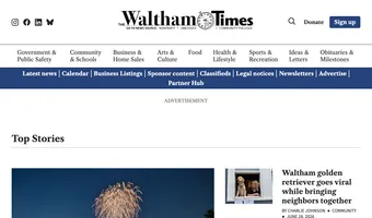 Screenshot of Waltham Times