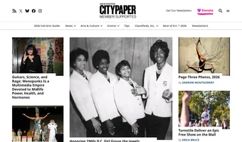 Screenshot of Washington City Paper