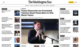 Screenshot of The Washington Sun