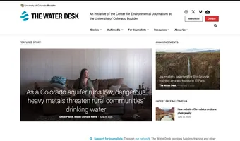 Screenshot of The Water Desk