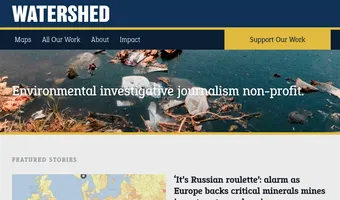 Screenshot of WATERSHED Investigations