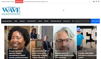 Screenshot of Los Angeles Wave Newspaper Group
