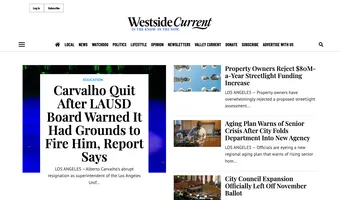 Screenshot of Westside Current