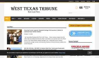Screenshot of West Texas Tribune