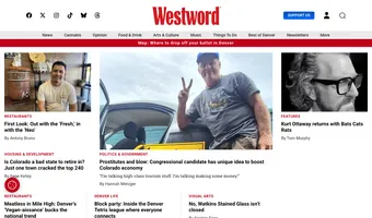 Screenshot of Denver Westword