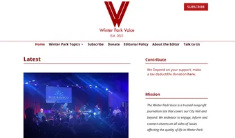 Screenshot of Winter Park Voice