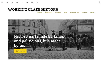 Screenshot of Working Class History