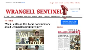Screenshot of Wrangell Sentinel