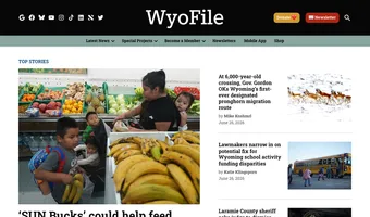 Screenshot of WyoFile