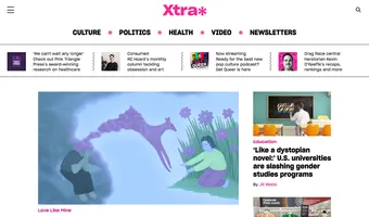 Screenshot of Xtra Magazine