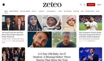 Screenshot of Zeteo