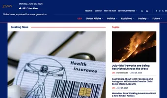 Screenshot of Zivvy News